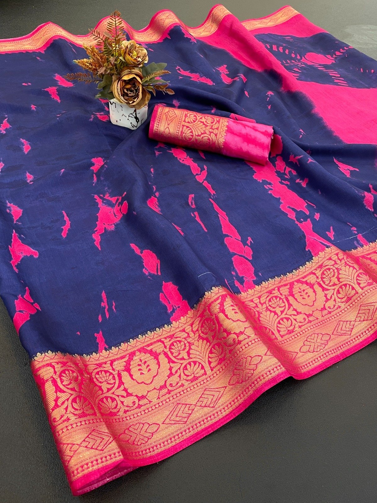 Designer Freehand Saree 16